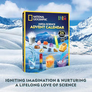National Geographic 2026 Science Advent Calendar for Kids Ages 8-12 | 24 Days of Experiments and Gemstones, Holiday Countdown, Rock Collection, Hands-On STEM Projects, Christmas Gift