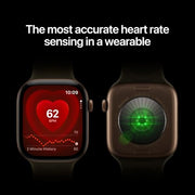 Apple Watch Series 12 GPS 42mm Smartwatch | Light Gold Aluminum Case, Sand Sport Band - S/M. Health + Fitness + Sleep Tracking, Heart Rate, Safety