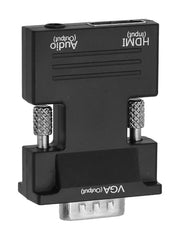 FACAIIO VGA Female to VGA Male Adapter with 3.5mm Audio Cable, Projector, Monitor, PC, and Laptop
