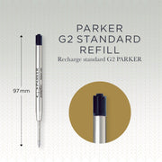 Parker Ballpoint Pen Refills | Medium Point | Black QUINKflow Ink | 3 Count