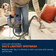 Vax SpotWash Mini Duo Compact Handheld Spot Cleaner CDSW-MCXT | Portable upholstery & carpet cleaner, multi-surface deep cleaning for pet messes, included tools & solutions, 2.9kg, 0.7L