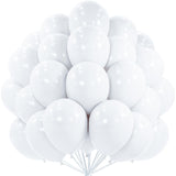 PartyWoo White Balloons 101pcs Matte White Latex Helium Balloons 12 Inch | Wedding Bridal Graduation Engagement Baby Shower Gender Reveal Easter Anniversary Party Decorations White-Y13