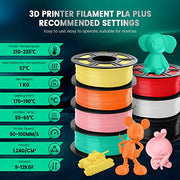 SUNLU Premium PLA+ Filament 1.75mm, Enhanced Durability and High Strength | PLA Plus 3D Printer Filament for 3D FDM Printers, 1kg Spool, pla+ Black