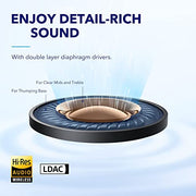 Soundcore by Anker Space A40 Adaptive Active Noise Cancelling Earbuds | Reduce Noise by Up to 98%, Ultra Long 50H Playtime, 10H Single Playtime, Hi-Res Sound, Comfortable Fit, Wireless Charge