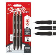 Sharpie S-Gel | Gel Pens | Medium Point (0.7mm) | Black Ink | 3 Count