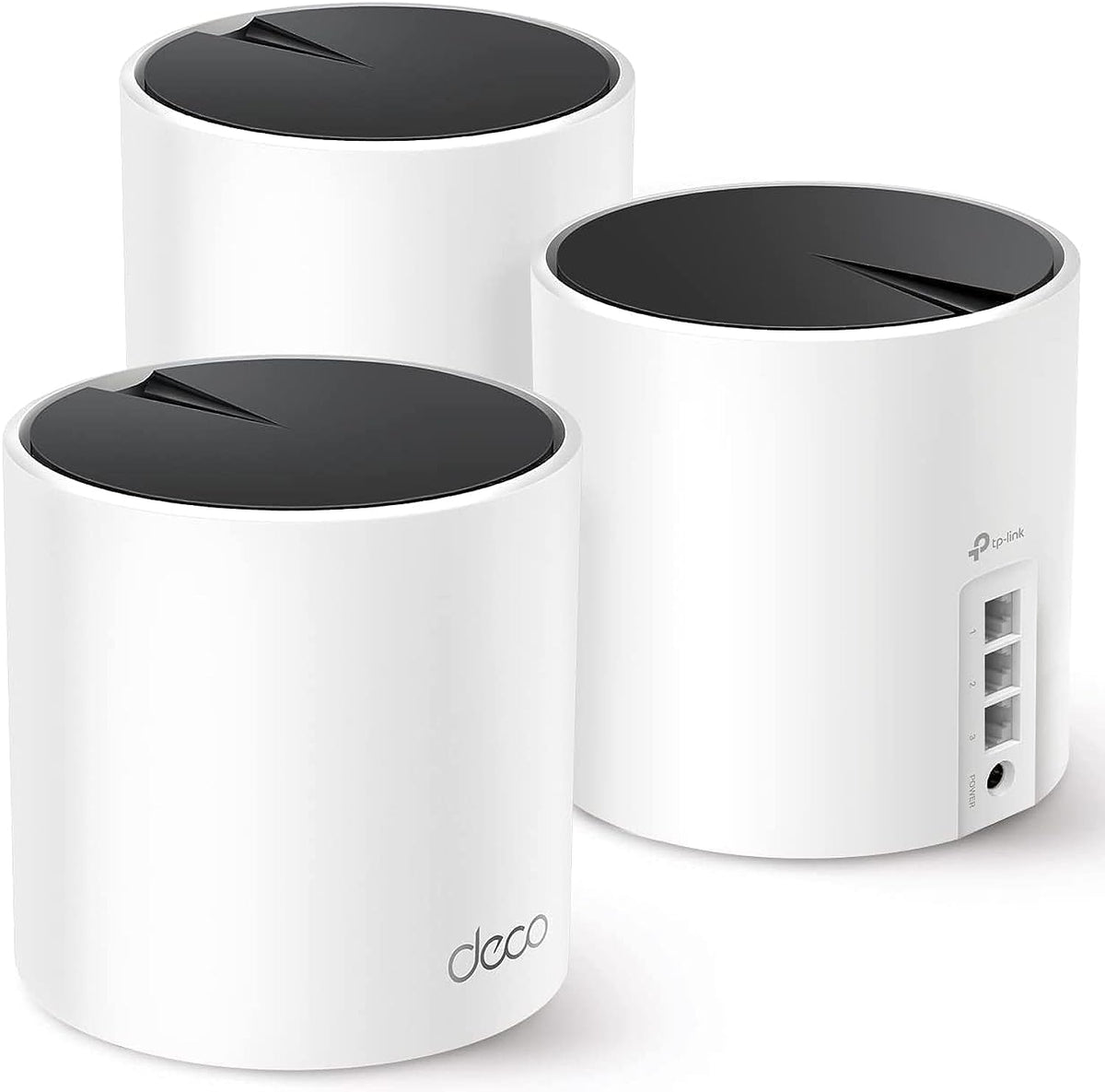 TP-Link Deco X55 AX3000 WiFi 6 Mesh System, Deco X55(3-Pack) | Covers up to 6500 Sq.Ft. , Replaces Wireless Router and Extender, 3 Gigabit ports per unit, supports Ethernet Backhaul