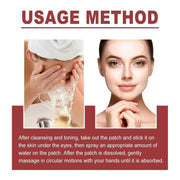 Soluble Freeze-Dried Collagen Film,Collagen Lifting Mask Kit,Freeze-Dried Forehead Mask Patch,for Skin Rejuvenation & Lifting