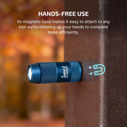 OLIGHT IMINI 2 Rechargeable EDC Keychain Mini Flashlight Midnight Blue | 50LM and 21M Throw, Compact and Portable, Mini LED Keyring Lights, Built-in Battery, Ideal for Everyday Carry and Emergencies