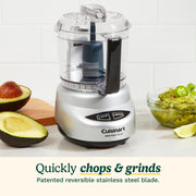 Cuisinart Mini Food Processor, Reversible Blade, 3-Cup Capacity | Mini electric food chopper chops herbs, vegetables & cheese, dishwasher-safe work bowl & lid, DLC-2ABC