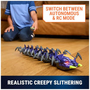 HEX BOTS Explodapede Robotic Centipede Remote Control Toy | Burst Open with a Click, Glowing LED Eyes, Autonomous or RC Movement, Easy to Use Remote, Prank Toy Gifts for Kids Ages 4+