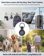 GPS Tracker for Vehicles, Real-Time Undetectable GPS Tracker for Car - No Monthly Fee & SIM Card for Hidden Magnetic GPS Locator for Android and iPhone, Ultra-Slim, IP68 Waterproof, Safe & Durable