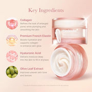 medicube Triple Collagen Cream for Hydrating & Firming | Moisturizer with Hyaluronic Acid, Premium Elastin, Shea Butter - Wrinkle Care & Boosts Elasticity, Korean Skincare, 1.69 oz