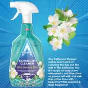 Astonish White Jasmine & Basil Bathroom Cleaner Spray, 750ml, Cruelty-free, Vegan