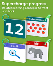 Alphabet Flash Cards - Thick ABC Flash Cards for Kids | Lowercase & Uppercase Letter Recognition Learning Game for Ages 3-6