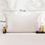 Vielit 2 Pack Satin Pillowcase for Hair and Skin Cooling,Soft as Silk Pillowcase for Hair and Skin,Easier Care than Silk Pillow Case Beige 50x75cm Gifts for Women Envelope & 2 Scrunchies