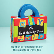 Melissa & Doug K’s Kids My First Activity Book 8-Page Soft Book for Babies and Toddlers Early Learning Developmental Plush Soft Activity for Babies and Toddlers