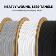 ELEGOO PLA+ Filament 1.75mm White 1KG, PLA Plus Tougher and Stronger 3D Printer Filament, Dimensional Accuracy +/- 0.02mm, 1kg Cardboard Spool(2.2lbs) Fits for Most FDM 3D Printers