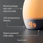 Tommee Tippee GroEgg2 Toddler Nightlight Colour-Changing Room Thermometer | LED Colour-Changing Display Shows Room Temperature at a Glance, Adjustable Brightness, Silicone Shell