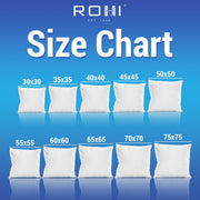Rohi Set of 2 Hypoallergic Cushion Inner Pads (Pack of 2) 18" x 18" (45cm x 45cm) Cushion Insert Decorative Square Pillow Stuffer for Sofa Couch Cushions