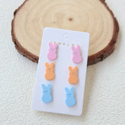 Easter Acrylic Bunny Stud Earrings