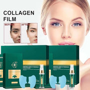 Soluble Freeze-Dried Collagen Film,Collagen Lifting Mask Kit,Freeze-Dried Forehead Mask Patch,for Skin Rejuvenation & Lifting