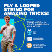 ZipString Original Rope Launcher Toy, Bold Blue | As Seen on Shark Tank, For Kids & Adults, Fly String Loop in Air, Endless Tricks & Fun