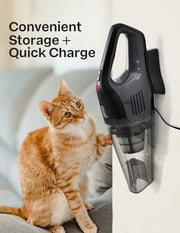Portutif Handheld Vacuum Cleaner, 8Kpa Strong Suction Car Vacuum Cleaner | Hand Held Vacuum Cordless，Portable 30-Min Run Time，400ML Dust Cup，78Db， Lightweight for Car，Carpet Stairs，Pet Hair