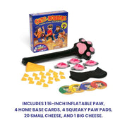 Cats and Robbers, Steal the Cheese Game by Relatable | Up and Active Halloween Family Games, Includes Inflatable Paw, Cheese, Squeaky Mice Feet and More