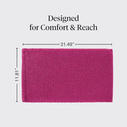 Kitsch African Net Sponge – Exfoliating Body Scrubber – Berry Pink, 3 Pcs | for Cleansing & Gentle Daily Exfoliation – Stretchable Bath Sponge for Hard-to-Reach Areas – Long-Lasting Shower Essential