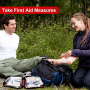 First Aid Kit 300PCS Car Home Camping Essentials Red 1st Aid | School Supplies,Dorm Room Essentials,Survival Kit,Emergency Kit,Outdoor Adventure,Office Hiking Portable