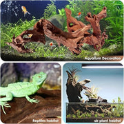 Jorewood Natural Aquarium Driftwood for Fish Tank Reptile Terrariums Decor | Safe Fish Tank Decorations, Unique Twisted Branches 3-Piece 7-11 Inch Low Tannin, Easy to Sink
