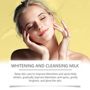 sjfscqr Niacinamide Whitening and Cleansing Milk,Purifying Brightening Niacinamide Cleanser,Hydrating Face Cleanser for All Skin Type