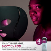Shark CryoGlow LED Face Mask, Red Light Therapy, Under-Eye Cooling, FW312PL | Red, Blue & Deep Infrared Light, Skincare Device for Fine Lines & Acne, Clinically Tested & FDA-Cleared, 4 Modes, Lilac
