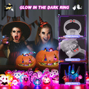 Halloween Party Favors 65PCS Non Candy Trick or Treats Halloween Toys | Halloween Rings for Kids & Adults, Bulk Halloween Party Favors & party supplies, Goodie Bag Stuffers, Trick or Treat Toys