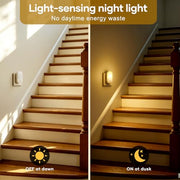 2 Pack Night Light Plug in Wall, Dimmable LED Night Light with Dusk to | Dawn Sensor, 3000K Warm White, 5 Brightness Levels, Energy Saving Plug in Nightlight for Hallway Bedroom Kids Nursery