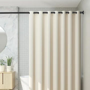 CorkLatta 1" Heavy Duty Black Shower Curtain Rod 31 to 80 Inch,Adjustable | Stainless Steel Tension Curtain Rod Non slip, No Drill Shower Rods for Bathroom,Easy Install