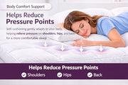 Arlinens Mattress Topper Double Bed 5cm Thick, Hotel Quality Box Stitched Microfibre Mattress Topper Super soft Anti Allergy Quilted Mattress Topper with Strong Elastic Straps (Double,137Cm X190cm)
