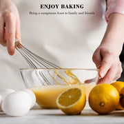 NileHome Stainless Steel Whisk Set 25.4cm Hand Blender Kitchen Whisk Balloon Whisk Kitchen Wisk Wire Whisks for Cooking, Whisking, Blending, Beating, Stirring- 1 Pack