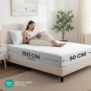 Utopia Bedding Fitted Sheet Single (2 Pack), White | Deep Pocket 14 inch (35 cm), Oeko Tex Certified, Soft Brushed Microfibre Fabric, Shrinkage and Fade Resistant, Bottom Sheet