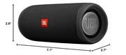JBL FLIP 5, Waterproof Portable Bluetooth Speaker, Black, Small | Sounds better than ever, Bring the party anywhere, Make a splash with IPX7 waterproof design, A rainbow of colours