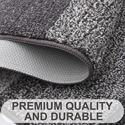 Homaxy Dirt Trapper Door Mats Indoor, 50x80cm, Grey | Machine Washable, Soft Super Absorbent Entrance Rug, Non-slip Floor Mats For Inside, Front Back Door, Pets and Dogs
