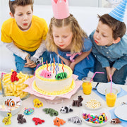 Celltestria 50Pcs Mini 3D Printed Animals Articulated Fidget Toys for Kids | Little Movable Joints 3D Printed Figurines for Gifts Party Favors Goodie Bags Exchange Classroom Prize