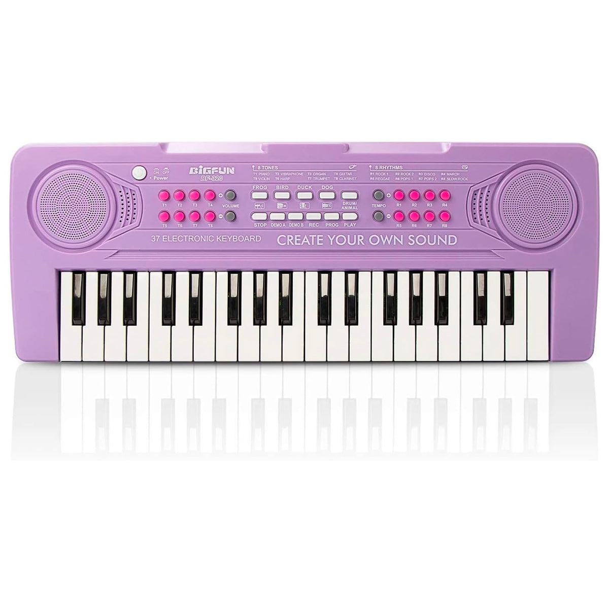 Keyboard Piano for Kids, BIGFUN 37 Keys Toddler Piano Instrument Toy,Purple | Kids Electronic Multifunction Music Educational Keyboard Toy for 3-7 Year Old Girls and Boys