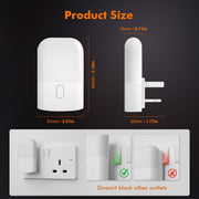 GRIFEMA Plug in Night Light with Dusk to Dawn Photocell Sensor, White | 4 Brightness Levels, Warm White Light for Children's Room, Hallway, Bedroom and Garage