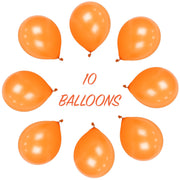 Orange Balloons 10 Pack, Large 12 Inch Thick Latex Biodegradable Helium Party Balloons for Birthday, Wedding, Baby Shower, Valentine's Day Events Decoration for Balloon Arch Garland