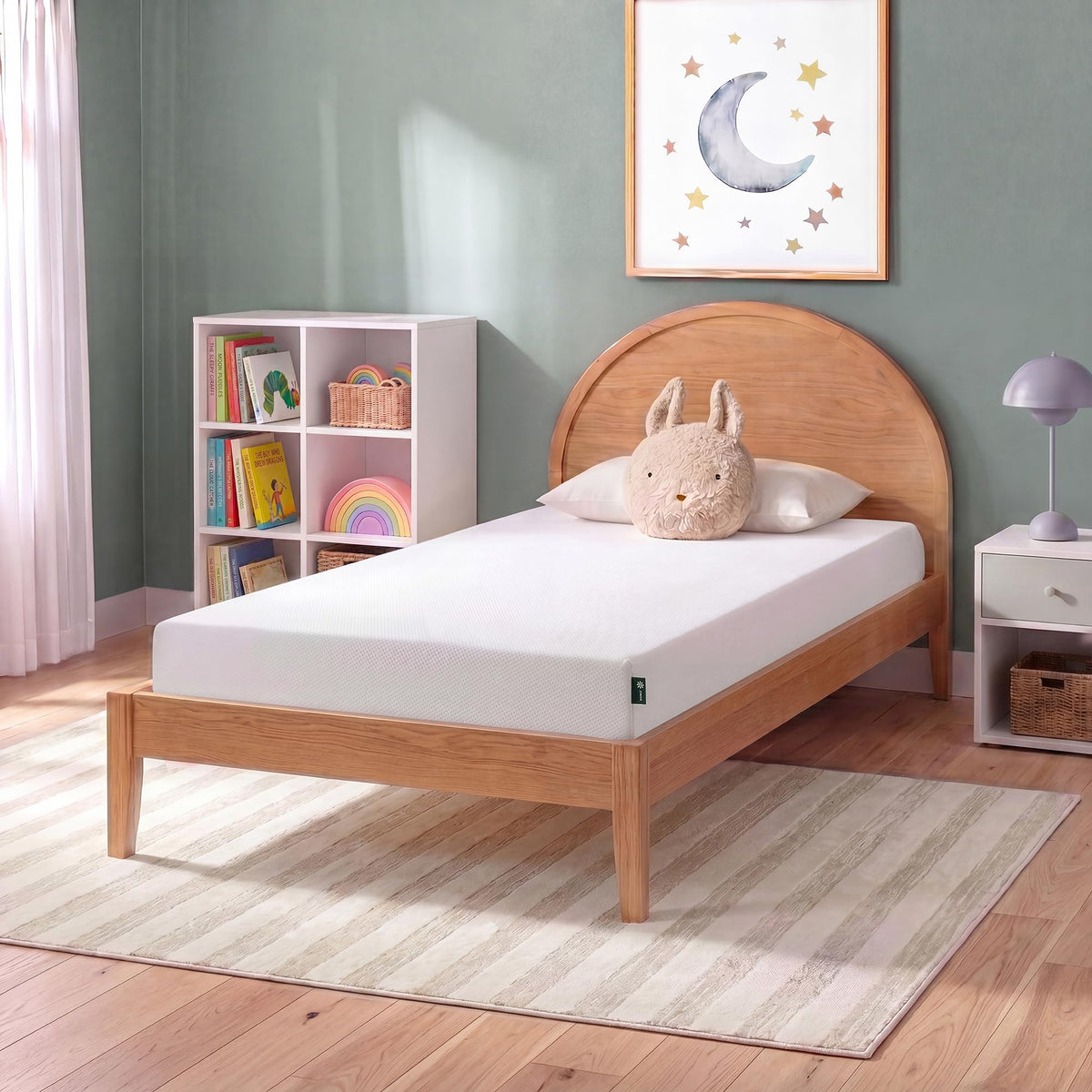 Zinus 6 Inch Twin Green Tea Memory Foam Mattress, Medium Firm Feel | Pressure-Relieving Comfort & Full-Body Support, Naturally Fresh, CertiPUR-US & OEKO-TEX Certified Safe Materials