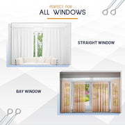 DIKOTS® Net Curtain Wire and Hooks Set - 3 Meter Curtain wire kit with 4 Eyes & 4 Hooks - A multipurpose Kit suitable for net curtains for windows - Durable set for window net curtain
