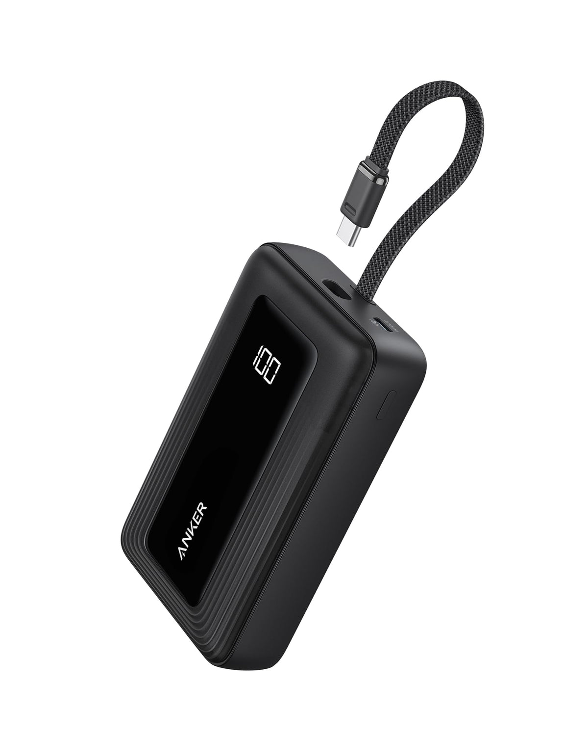 Anker Zolo Power Bank,20,000mAh 30W Portable Charger with Built-in USB-C | High-Speed Charging for iPhone 17 / 16 / 15 Series, Galaxy, and More