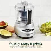 Cuisinart Mini Food Processor, Reversible Blade, 3-Cup Capacity | Mini electric food chopper chops herbs, vegetables & cheese, dishwasher-safe work bowl & lid, DLC-2ABC