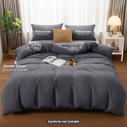 Utopia Bedding Double Duvet Cover Set with 2 Pillowcases 50x75 cm, Grey | Microfiber Bedding Quilt Cover Set with Pillowcases, Oeko-TEX Certified,Soft Breathable Comfort - Ideal for Home and Hotels